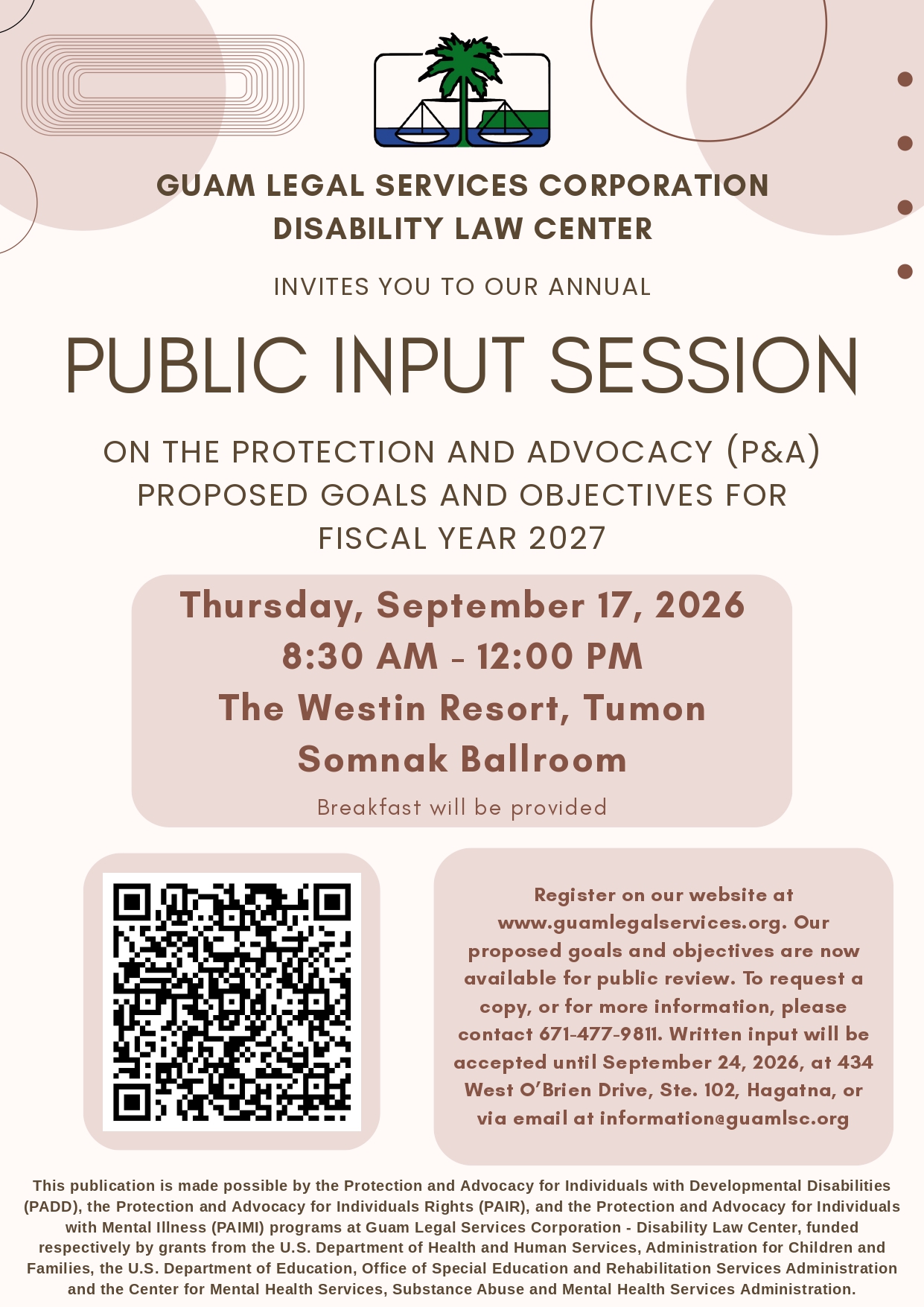 public input session fy27